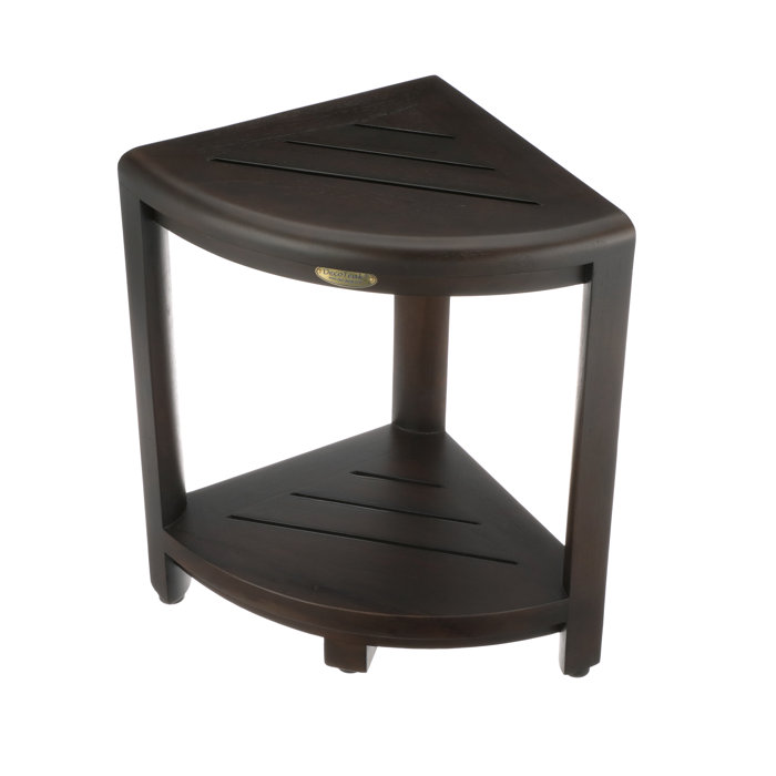 Decoteak Classic 12'' W Teak Corner Shower Bench & Reviews Wayfair